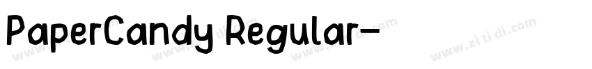 PaperCandy Regular字体转换 PaperCandy Regular字体转换